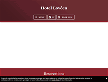 Tablet Screenshot of hotellovcen.co.me